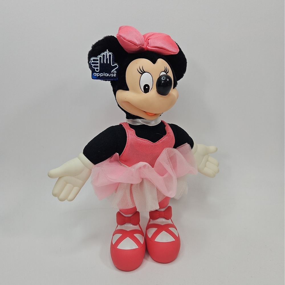 Vtg 1980's Minnie Mouse 12" Toy Plush Applause Brand Walt Disney